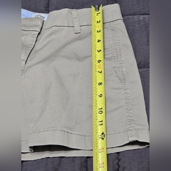 NWT J. Crew 5" Stretch Chino Khaki Short Women's Size 4 - Picture 7 of 13